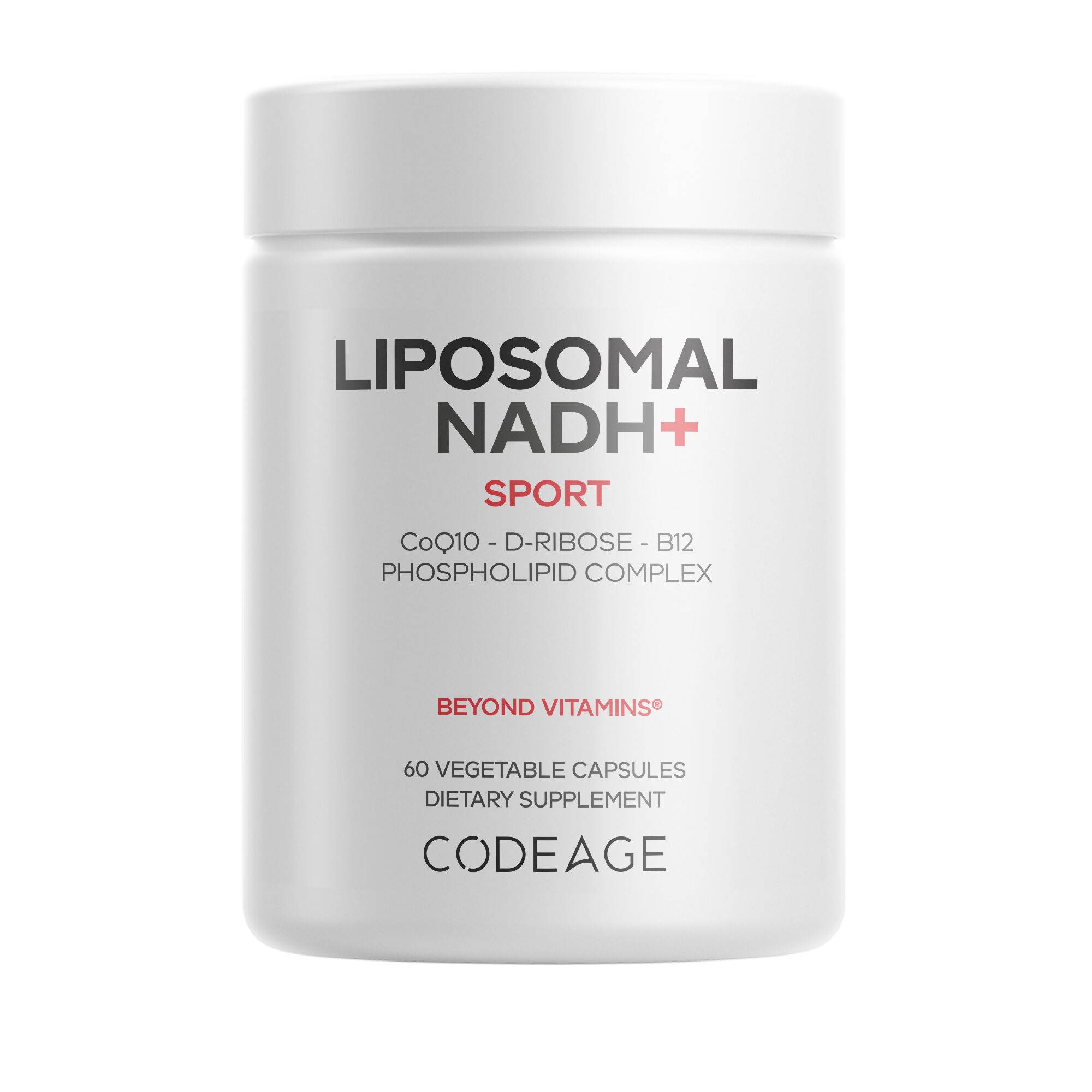 Liposomal NADH+ Supplement - NADH, Vitamin B12 - Liposomal Delivery