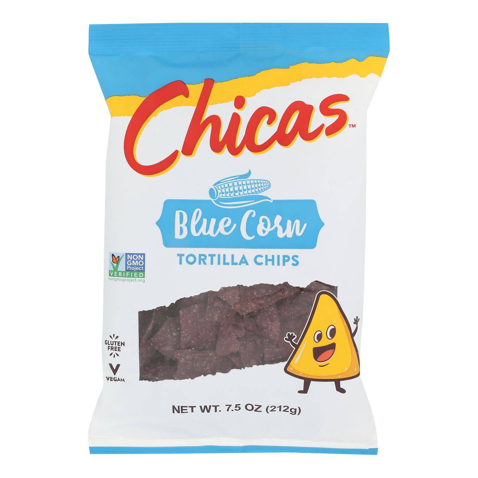 Blue Corn Tortilla Chips - Case Of 9, 7.5 Oz