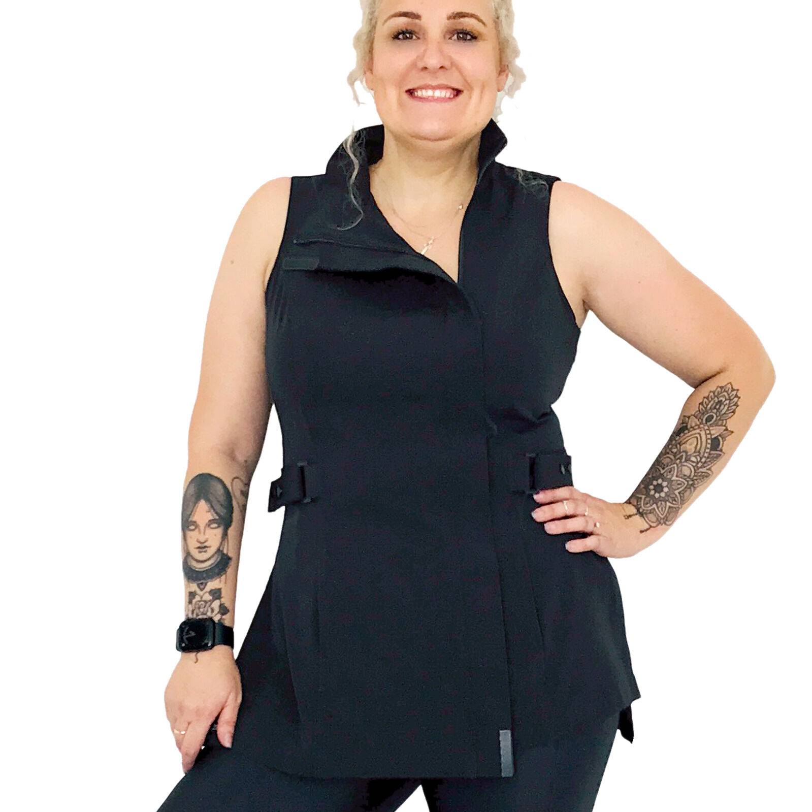 Bleach Proof Hair Repellent Milan Tunic with Black Detailing