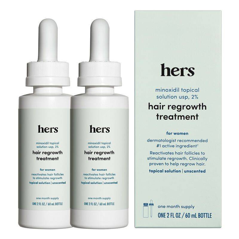 Hers hair regrowth treatment minoxidil 2% topical serum 2