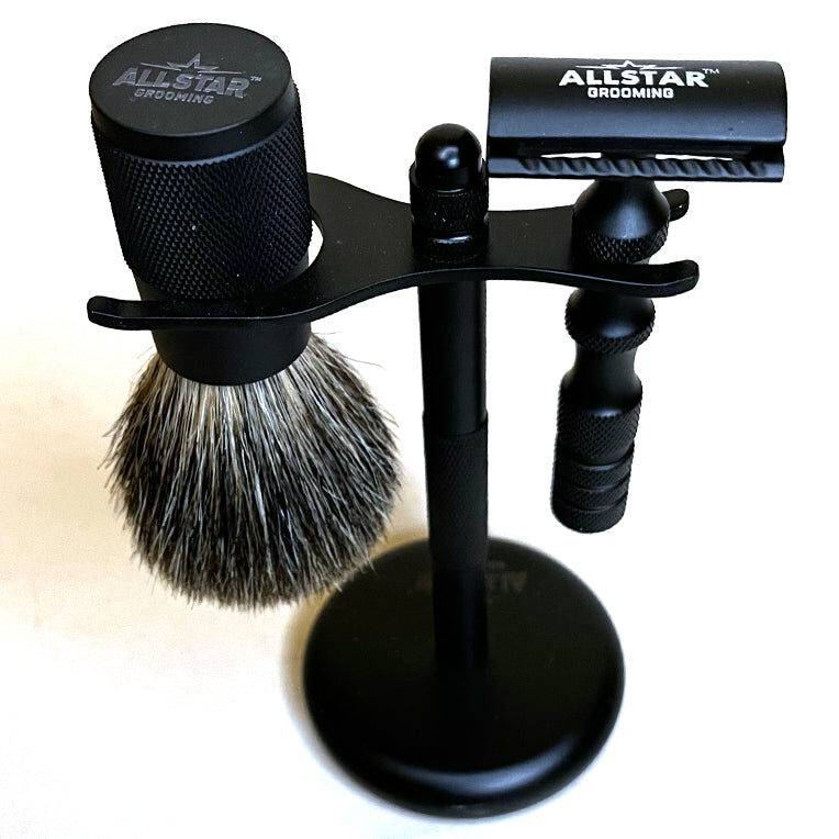 Safety Razor Shaving Black Set