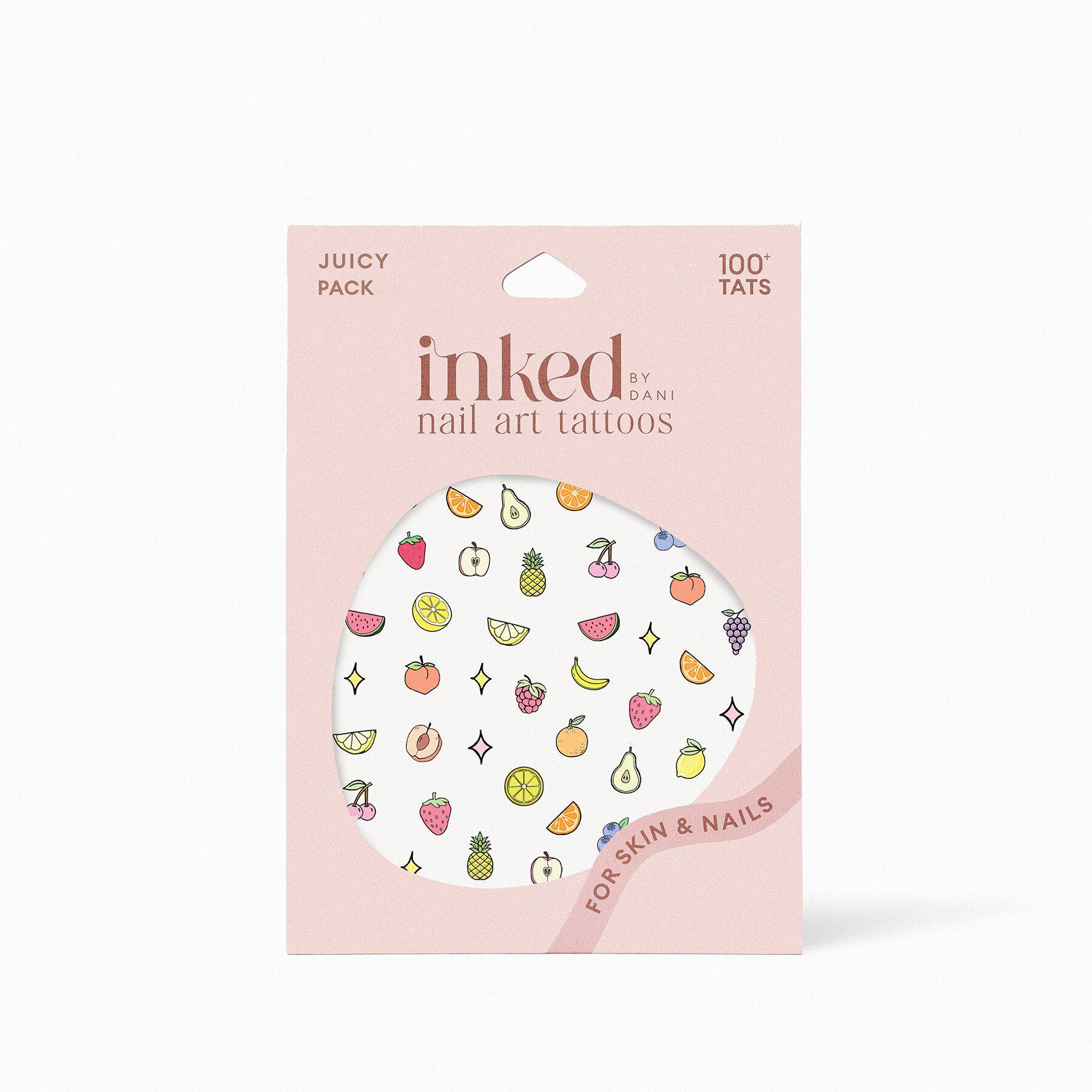 Juicy Nail Art Temporary Tattoo Pack