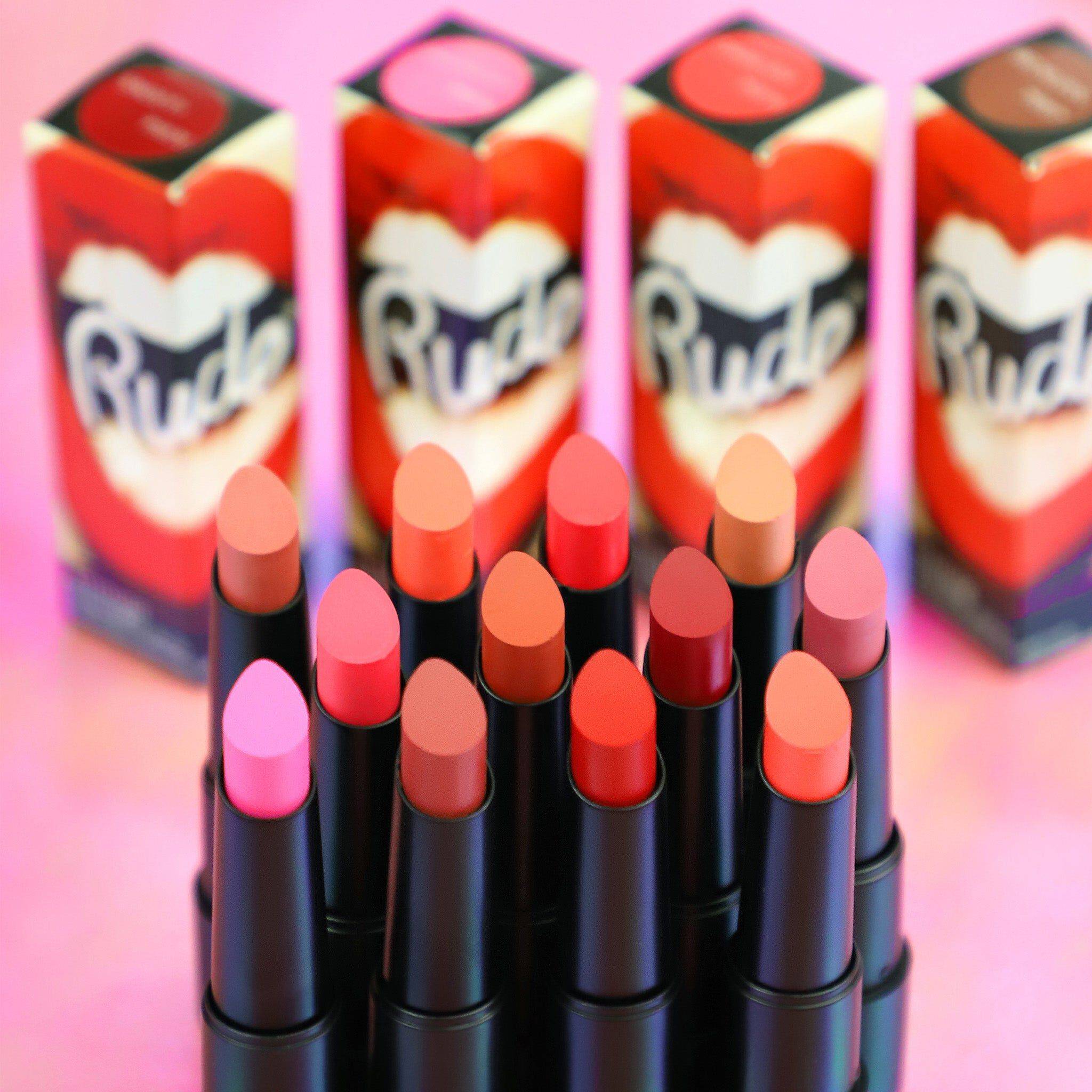 RUDE Attitude Matte Lipstick Acrylic Display Set B, 144 Pieces + 12 Testers main image 0