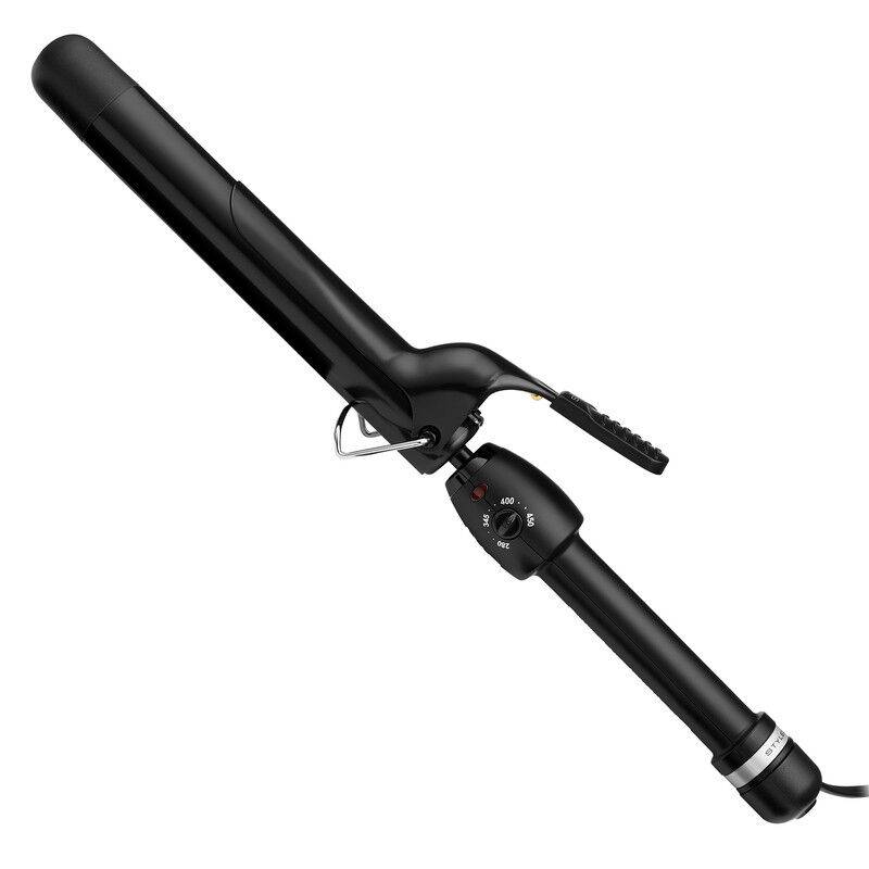 Stay-Temp Black Gold Ceramic Extended Barrel Curling Iron