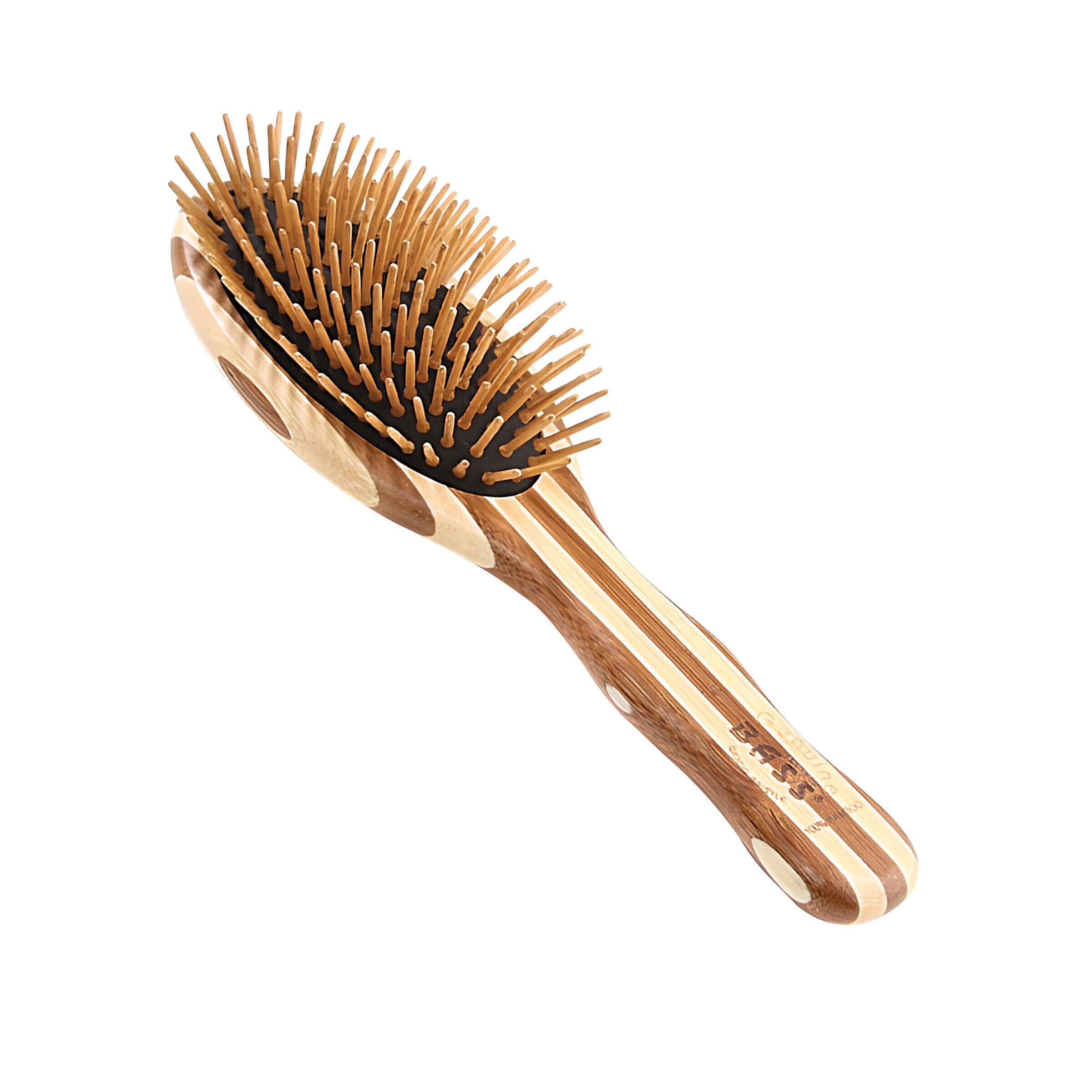 The Green Brush Style&Detangle Premium Bamboo Pin & Handle Oval