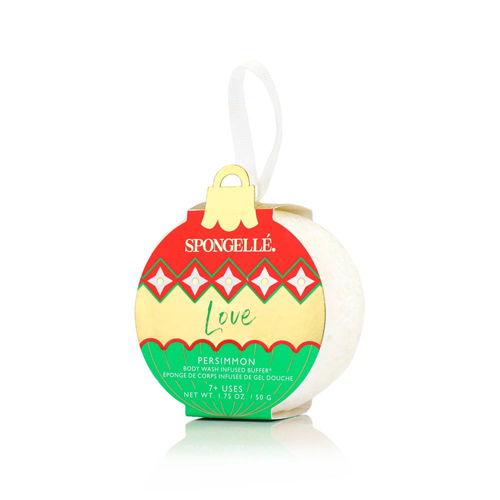 Holiday Ornament Body Wash Induced Buffer - Love (Persimmon)