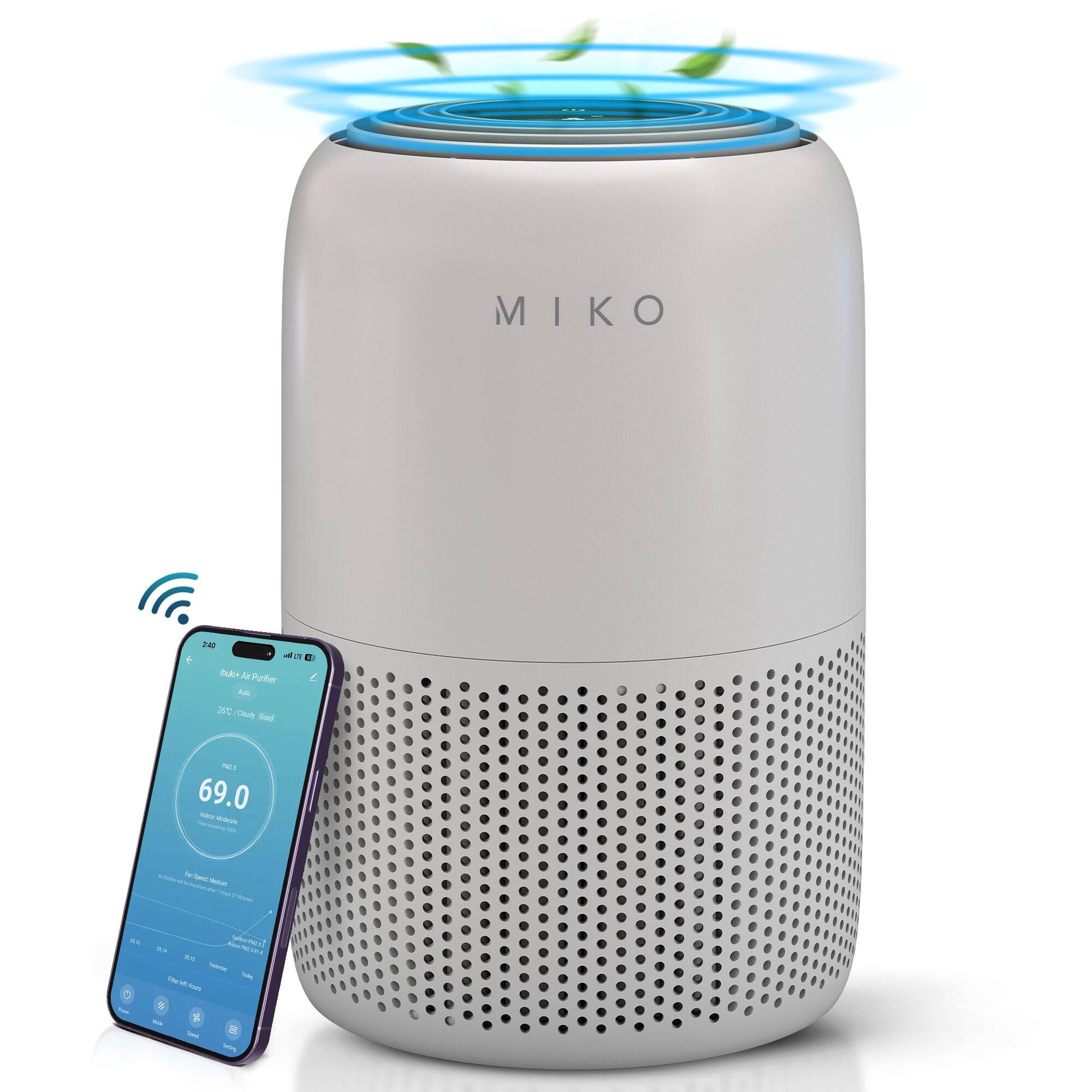 Ibuki+ New Gen App Controlled Air Purifier, 770 sqft