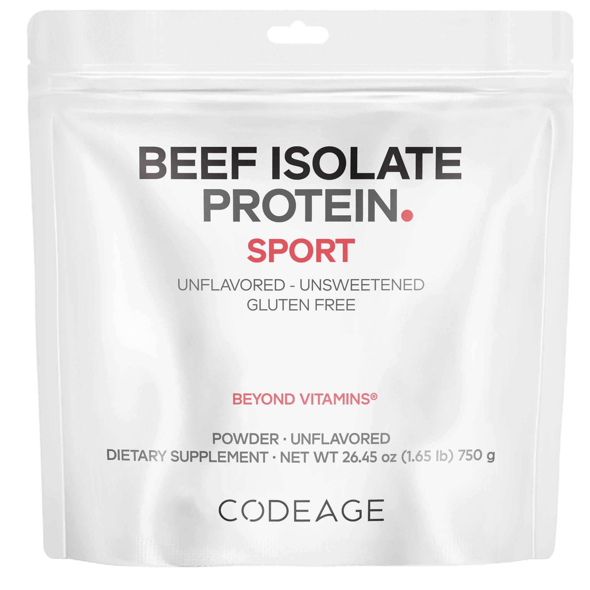 Grass-Fed Beef Isolate Protein Powder Supplement - Athletes & Sports