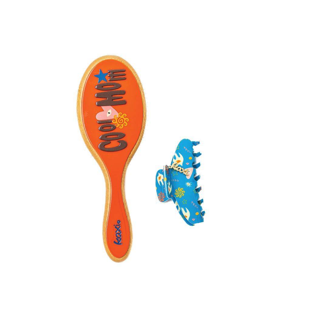 MOM HAIR STEEL NEEDLE BRUSH + MIDI CLAW SET