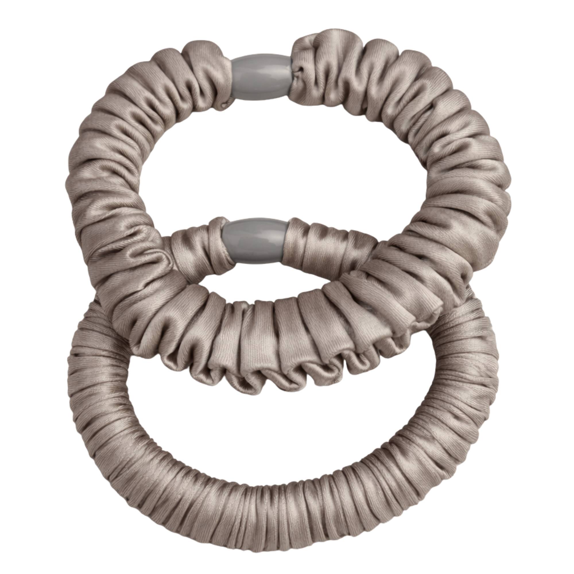 Soft Satin Ruffle Elastics - 2pc