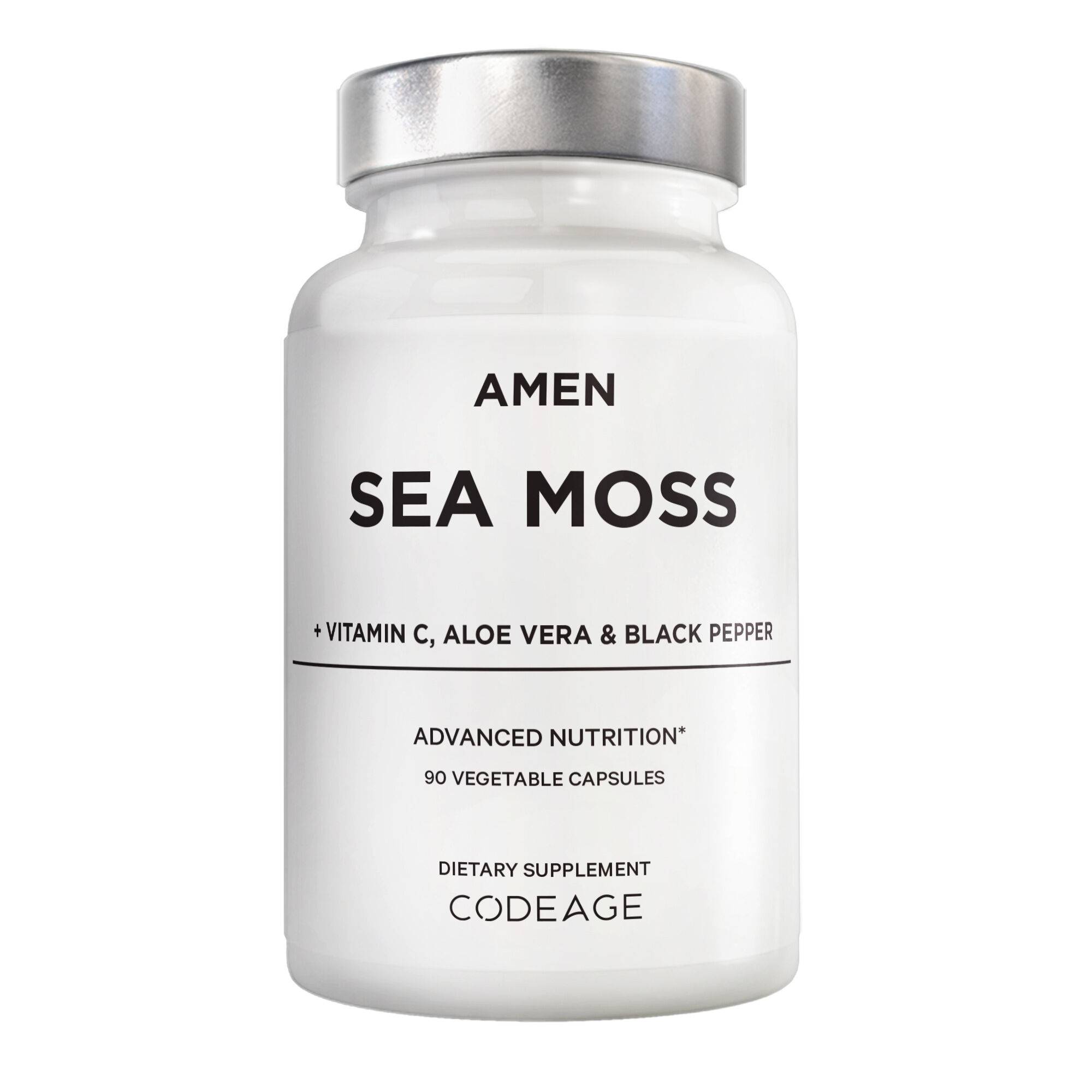 Amen Sea Moss Supplement - Aloe Vera - Vitamins and Antioxidants
