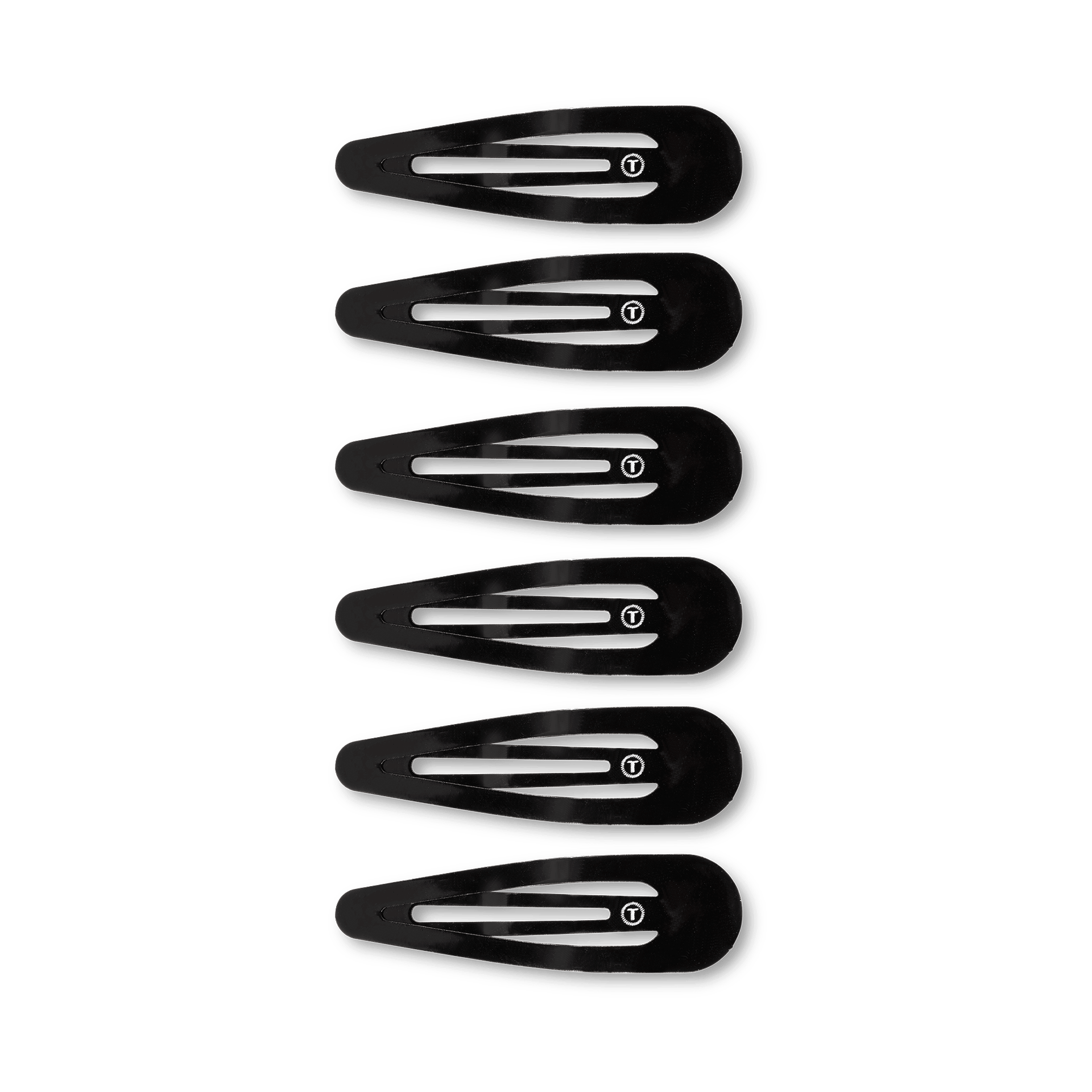 Jet Black Snap Clip (6Ct)