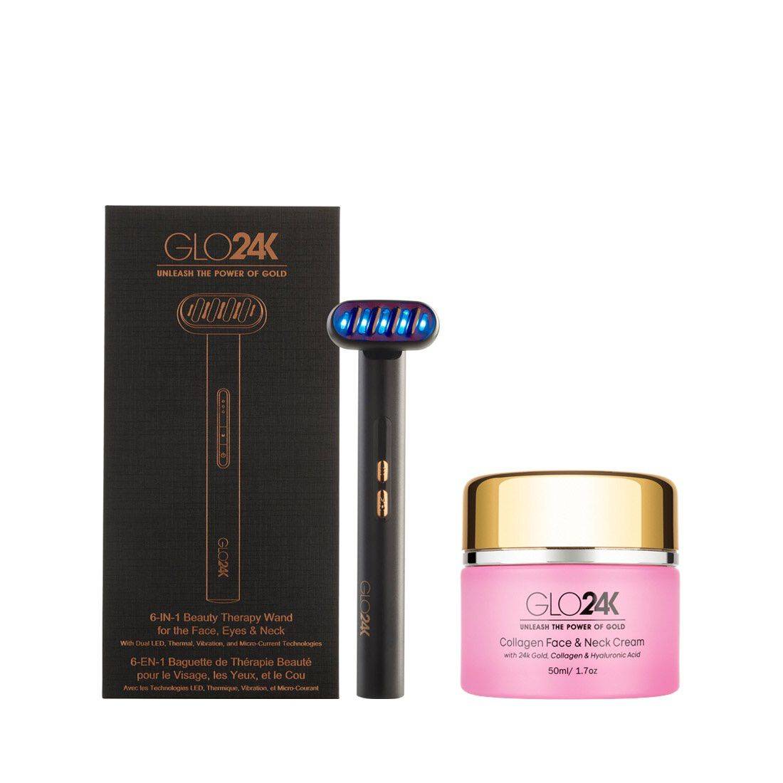 6-IN-1 Beauty Therapy Wand & 24K Collagen Cream