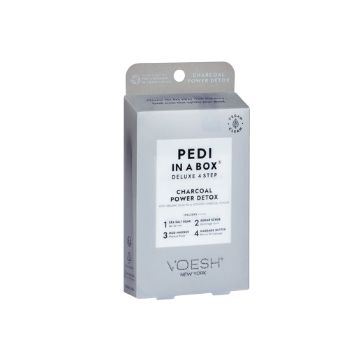 Pedi in a Box Deluxe 4 Step Charcoal Power Detox