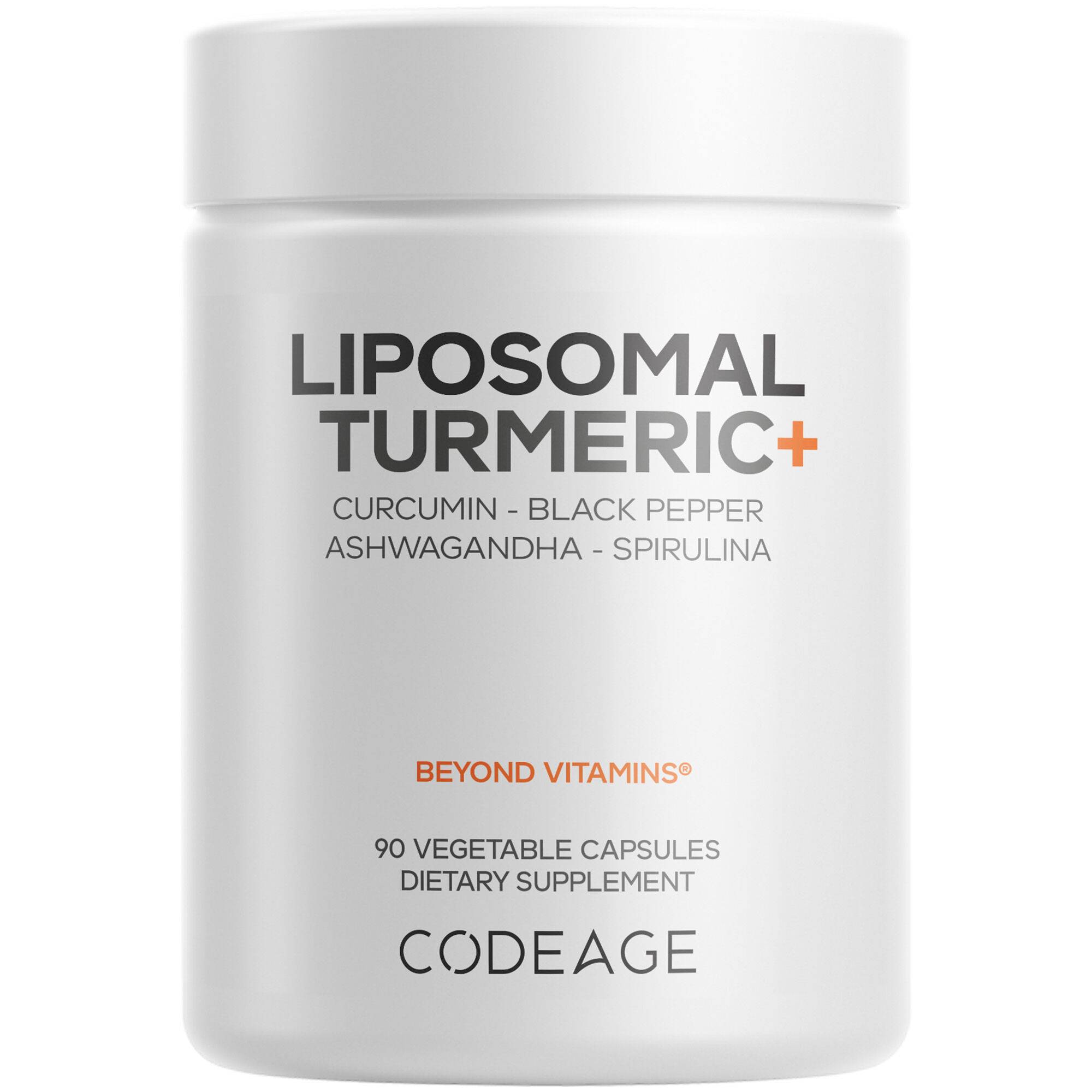 Organic Liposomal Turmeric Curcumin Ashwagandha Stephania Black Pepper