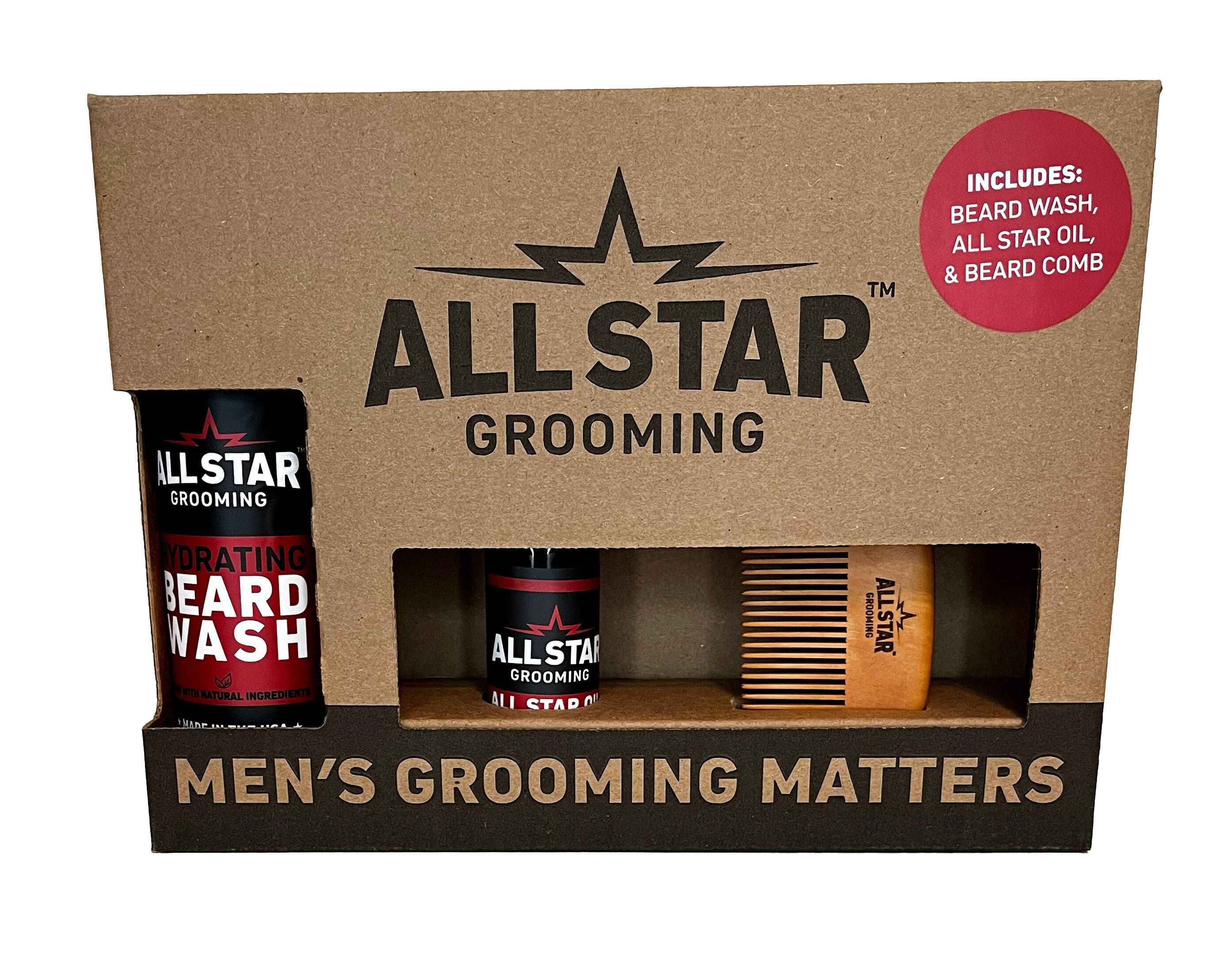 Gift Box- Beard Wash, Comb, Oil
