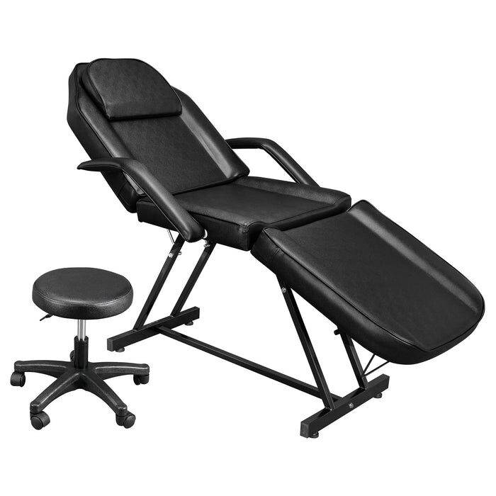 SBWS Adjustable Facial Massage Bed with Hydraulic Rotating Stool