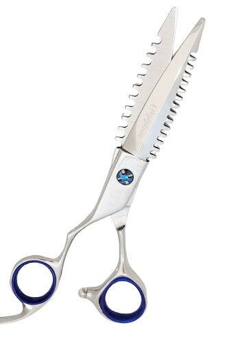 Left Handed Fishbone Razor Shears
