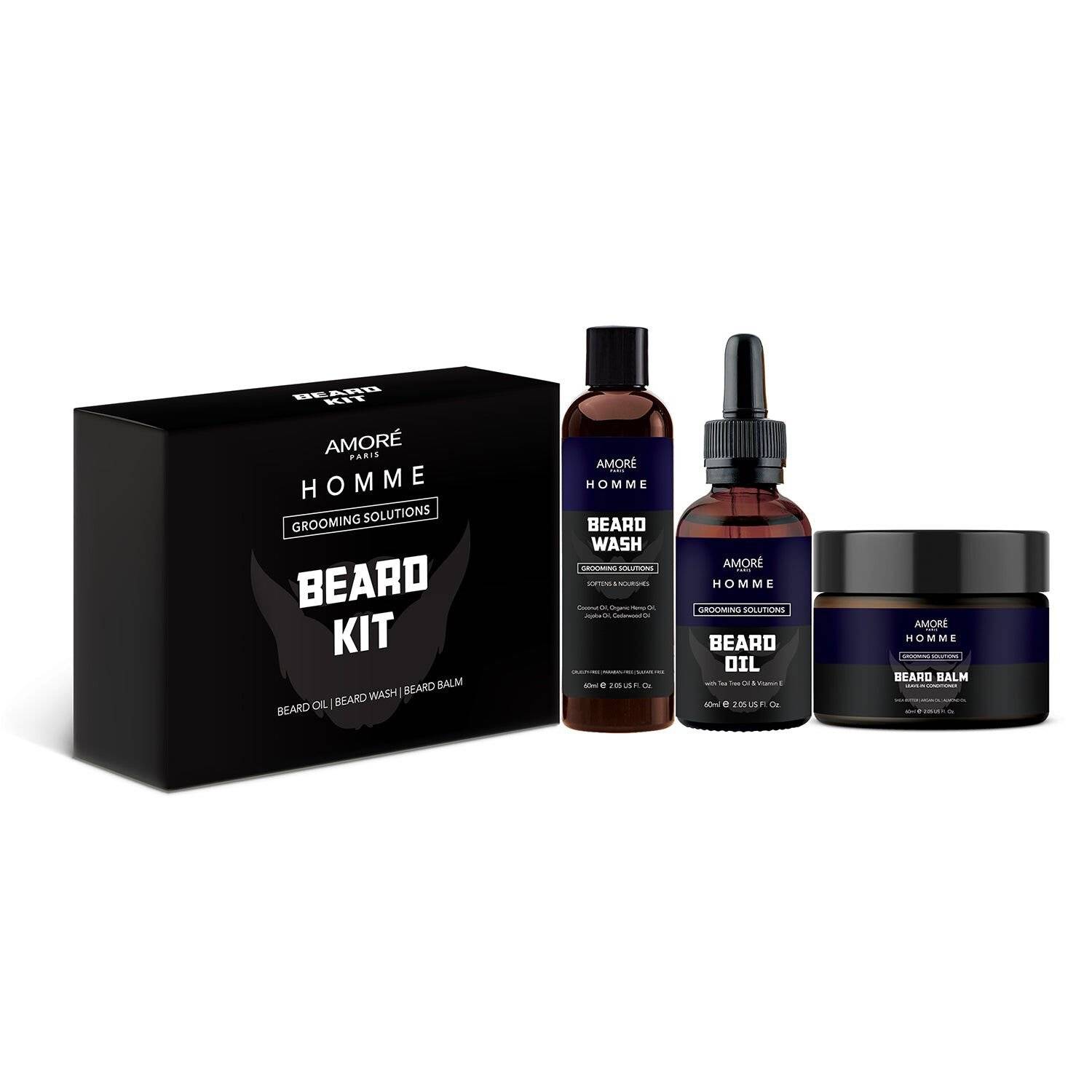 Ultimate Beard Care and Grooming Kit (3-Piece)