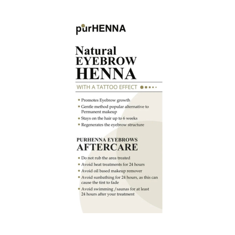 Brow Henna - Aftercare Flyers - 100ct