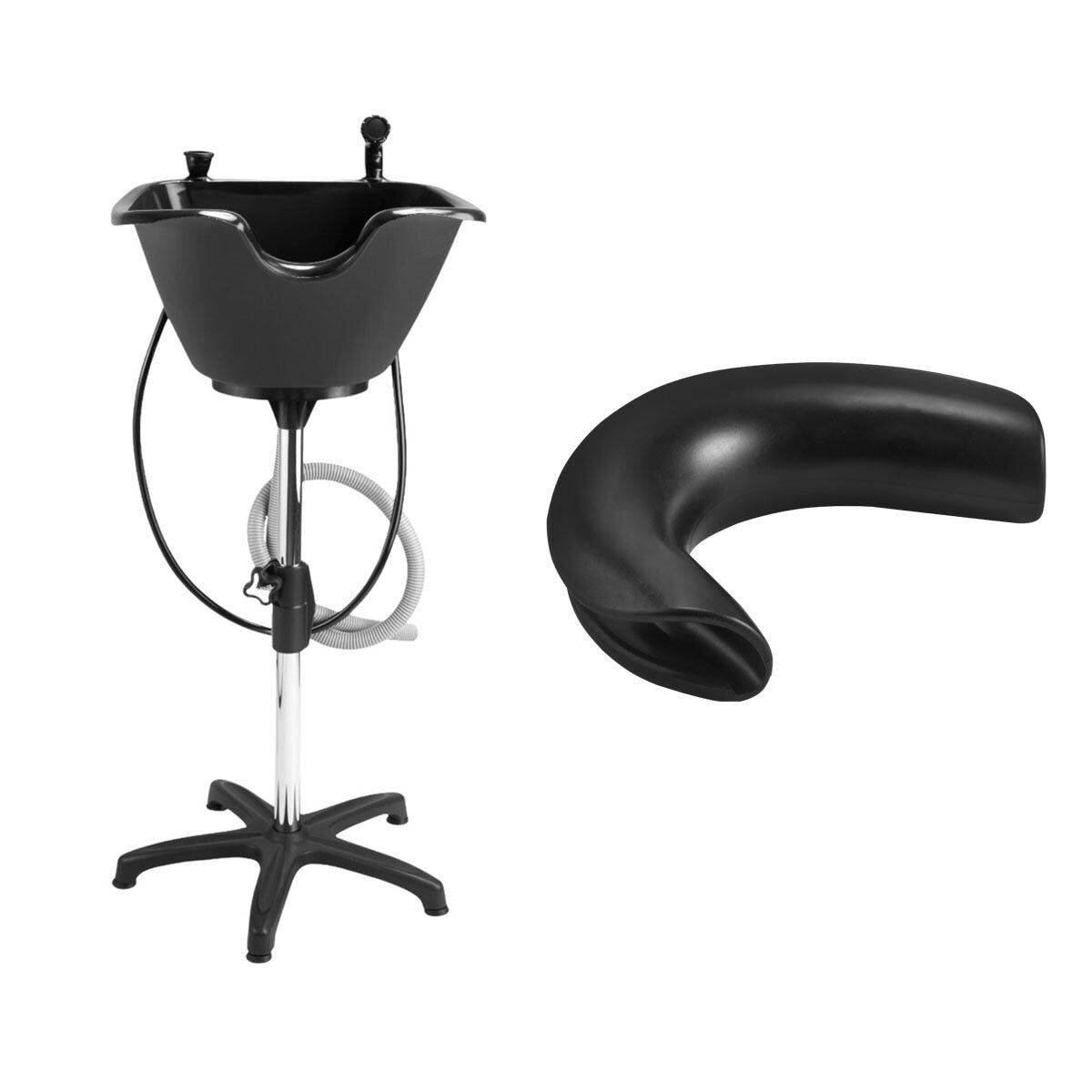Portable Wash Unit with Drain Hose, Faucet and Headrest Model