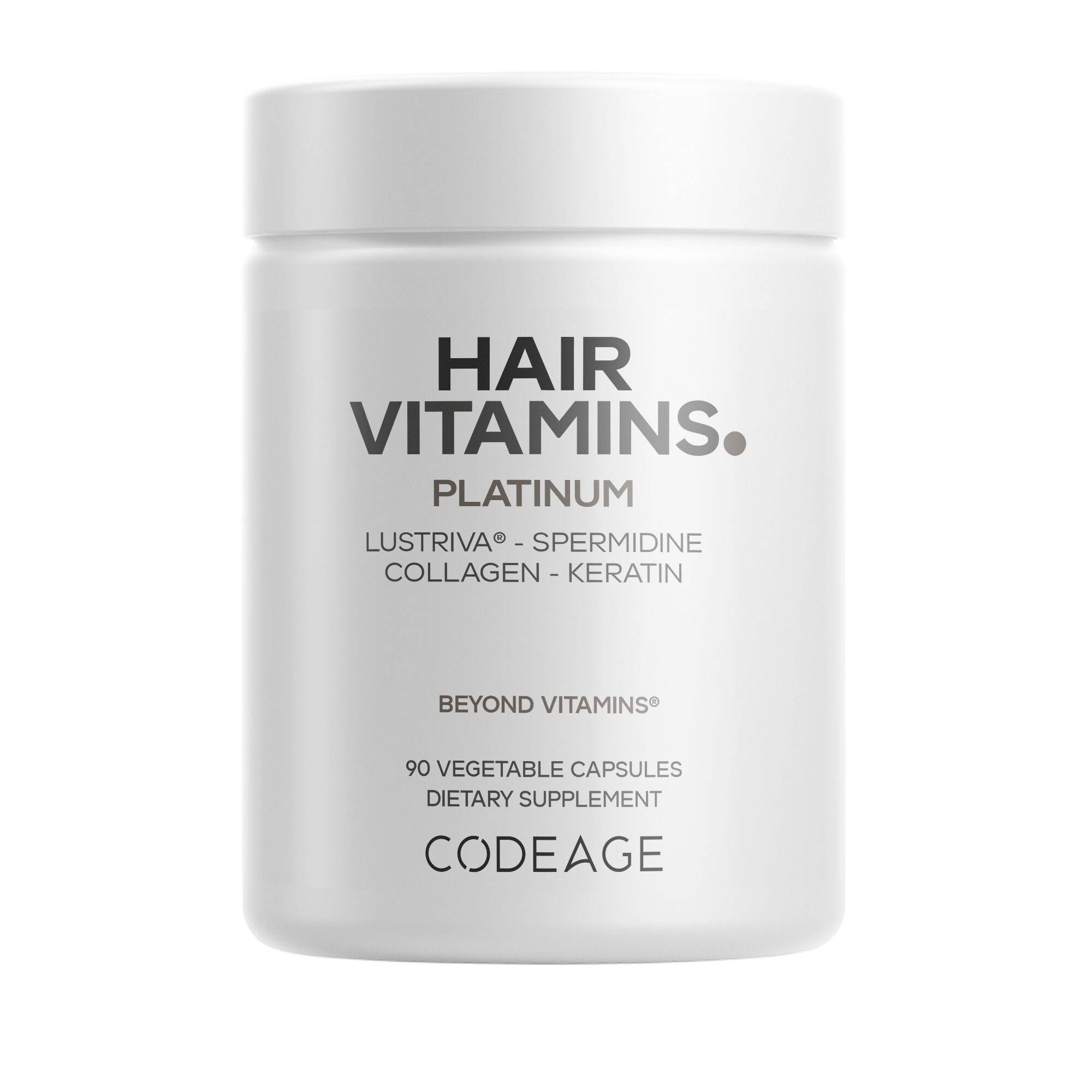 Hair Vitamins Platinum - Hair Growth Support - Healthy Hair Supplement