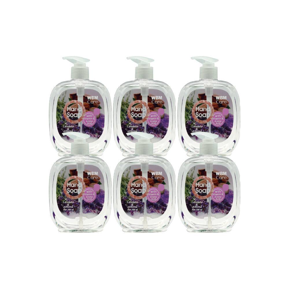 WBM Care Hand Soap, Lavender & Almond - 16.9 oz - 6 Pcs