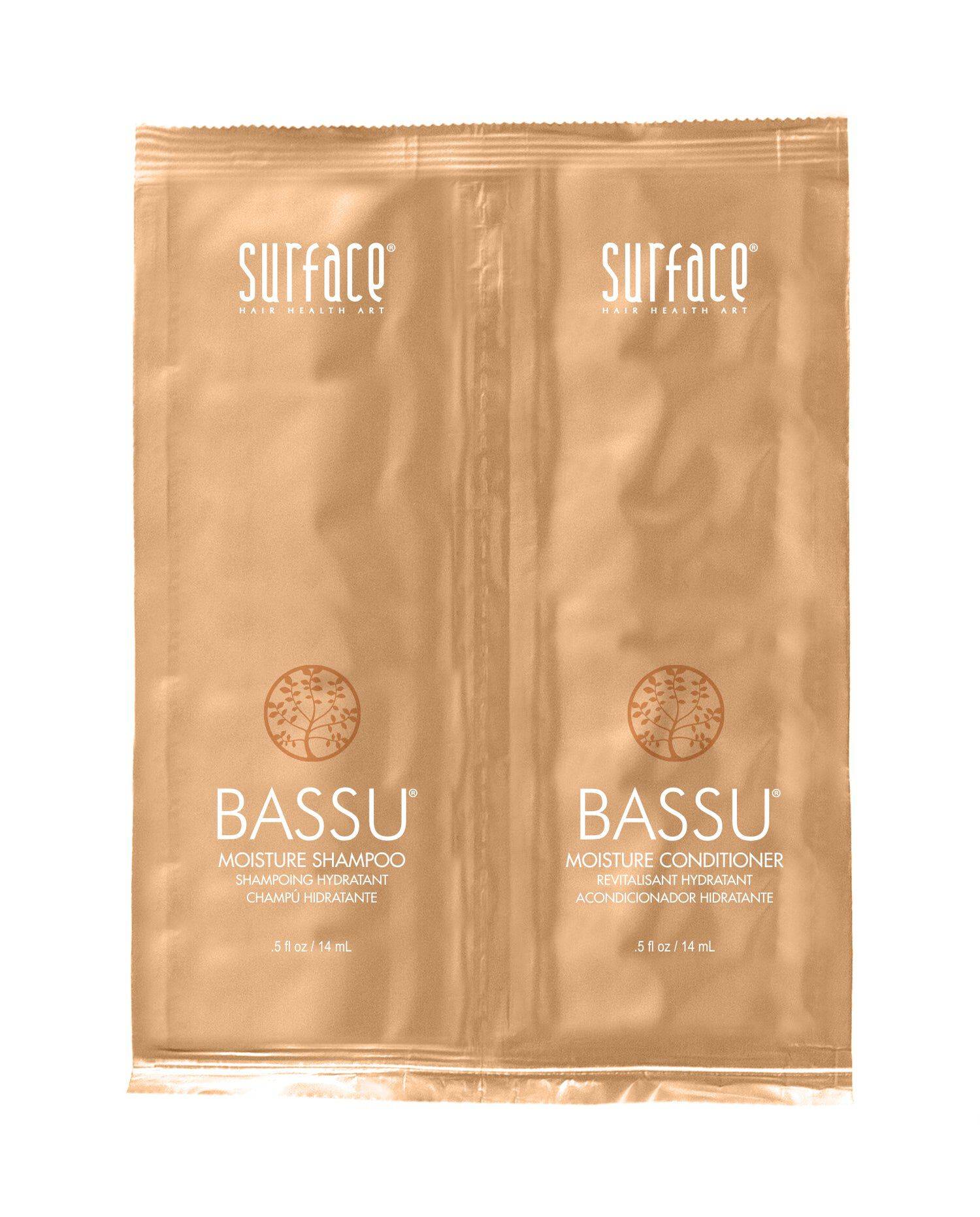 Bassu Moisture Shampoo and Conditioner Duo Foil 0.5oz