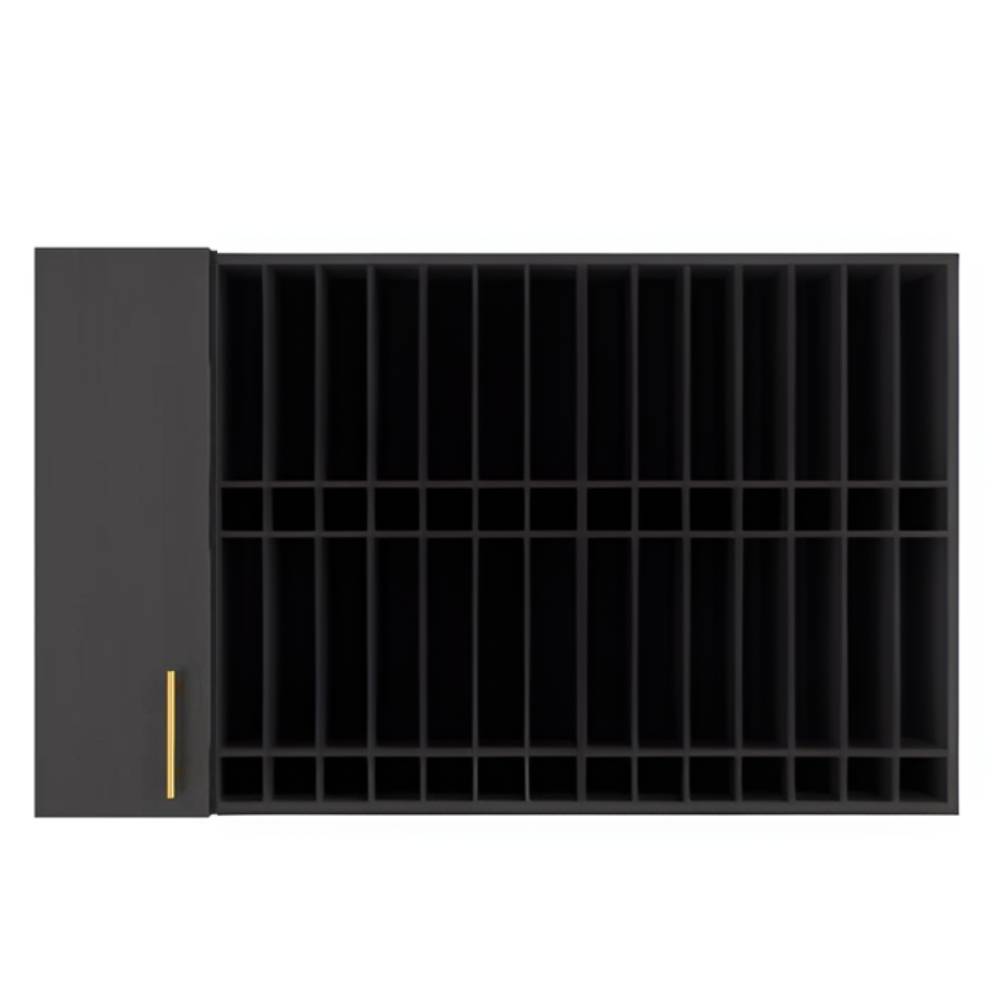 HCRW Professional Wall Mounted Hair Color Organizer Rack Cabinet
