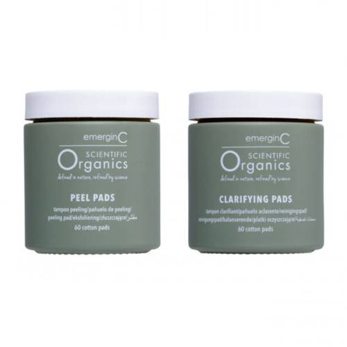 At-Home Facial Peel + Clarifying Kit 60 peel pads 60 clarifying pads