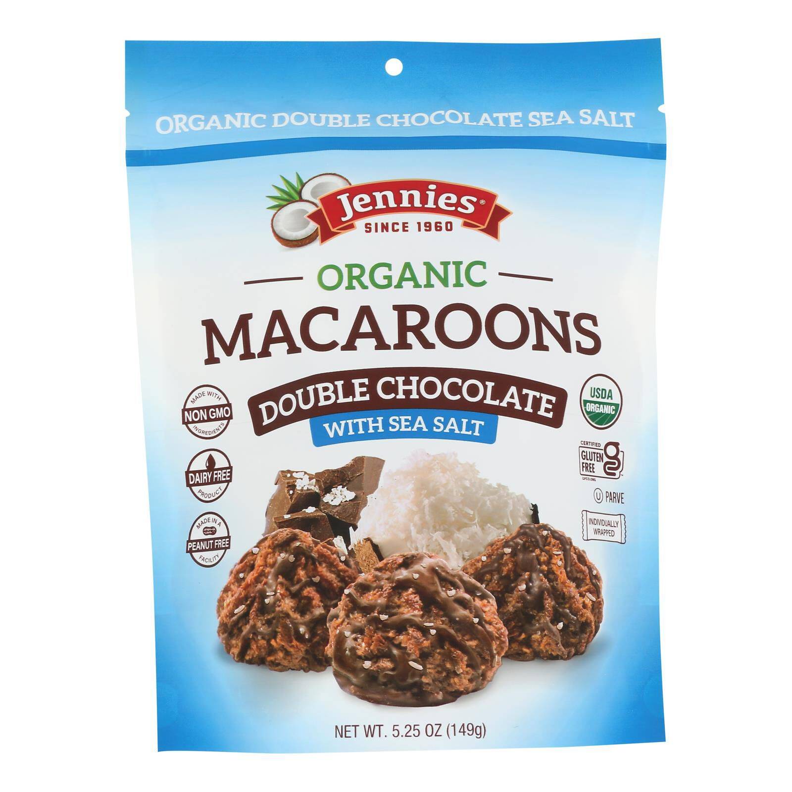 Macaroon Double Chocolate Sea Salt - Case Of 6, 5.25 Oz