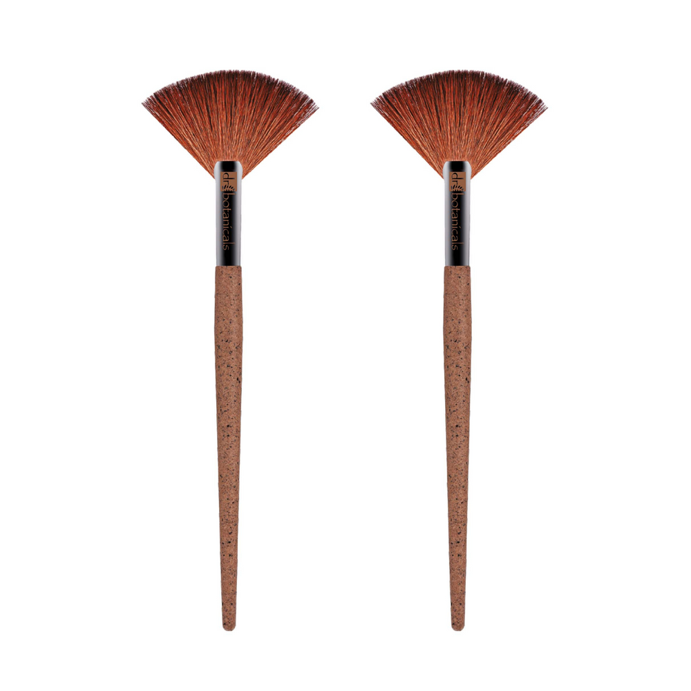 Coffee Ground Fan Brush Twin Value Savings Pack