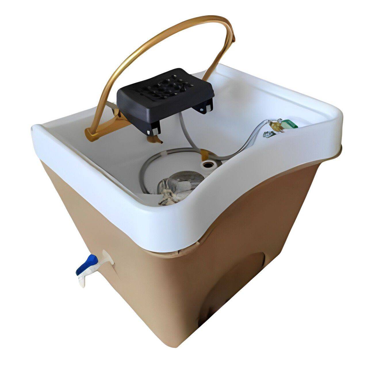 Beige Portable Japanese Head Spa - No Plumbing Required
