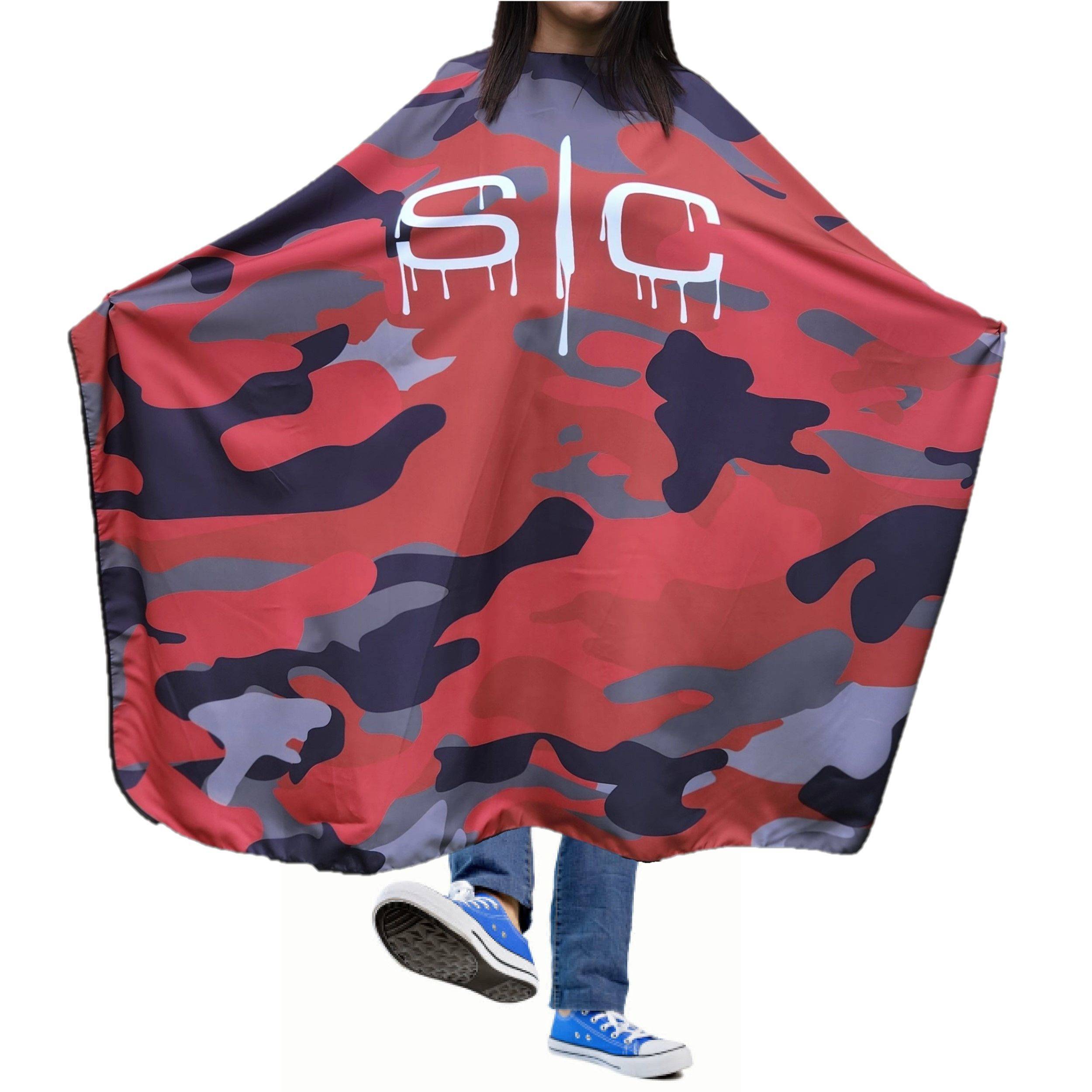 Professional Barber Camo Design Water Resistant Hair Cutting Cape