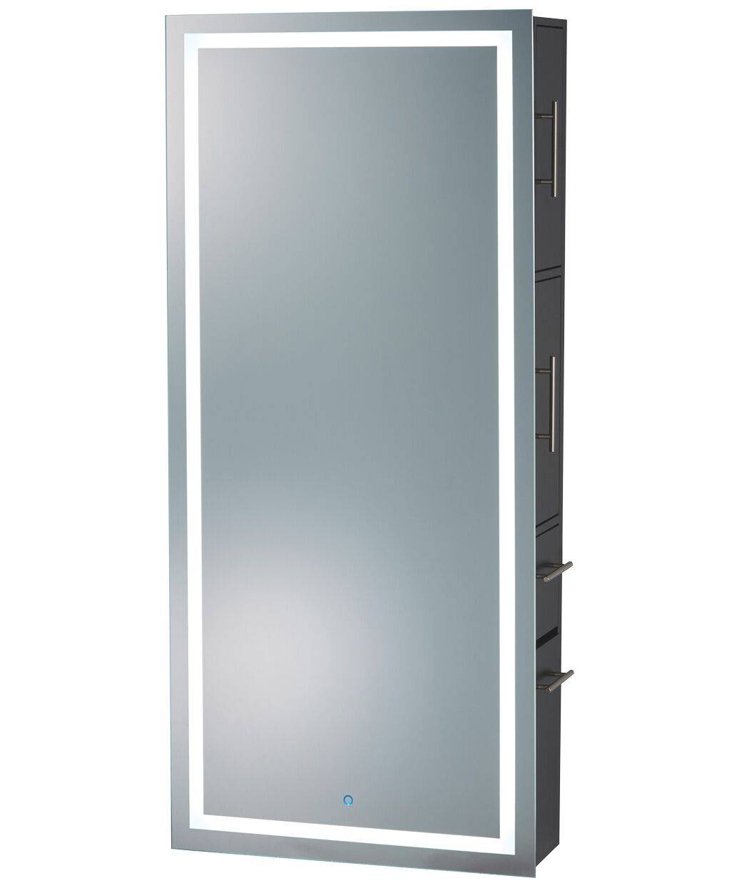 Lumina LED Salon Mirror & Storage Server