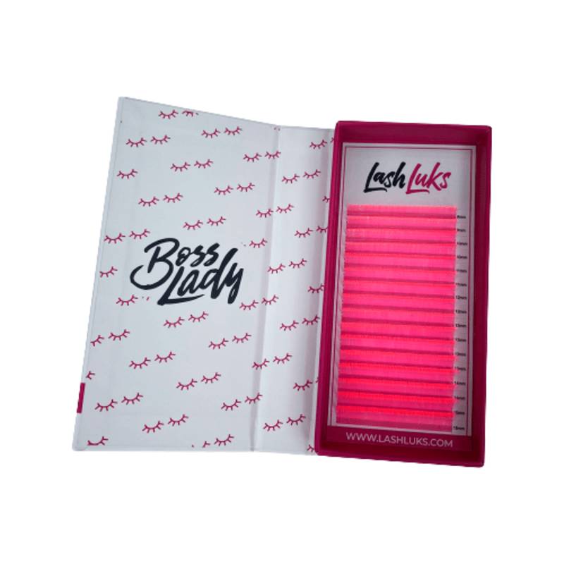 Neon Pink Lashes 0.5
