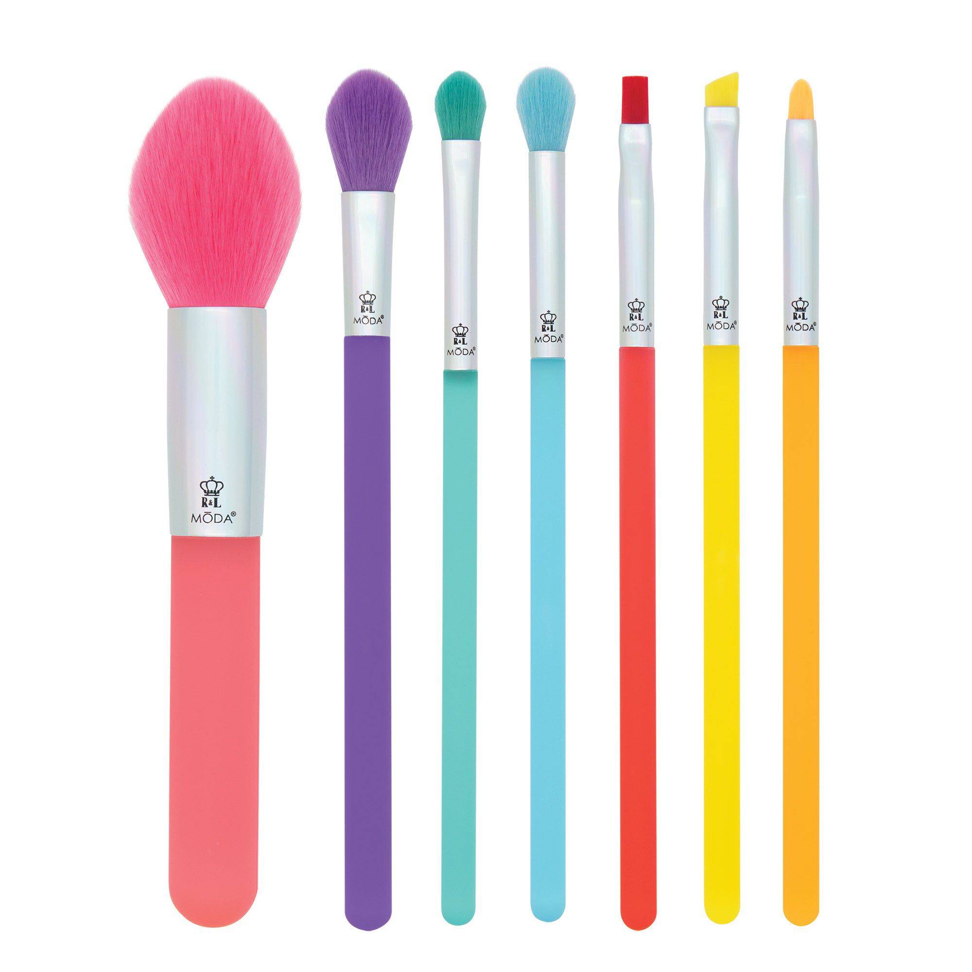 7pc Jelly Gumdrop Makeup Brush Kit