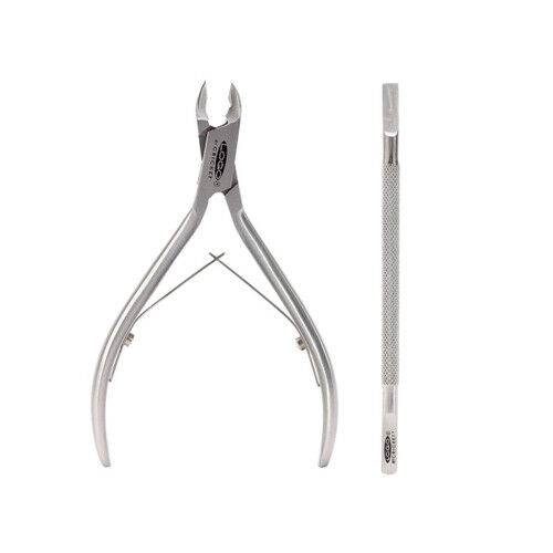 Acrylic Professional Cuticle Nipper & Pusher Set