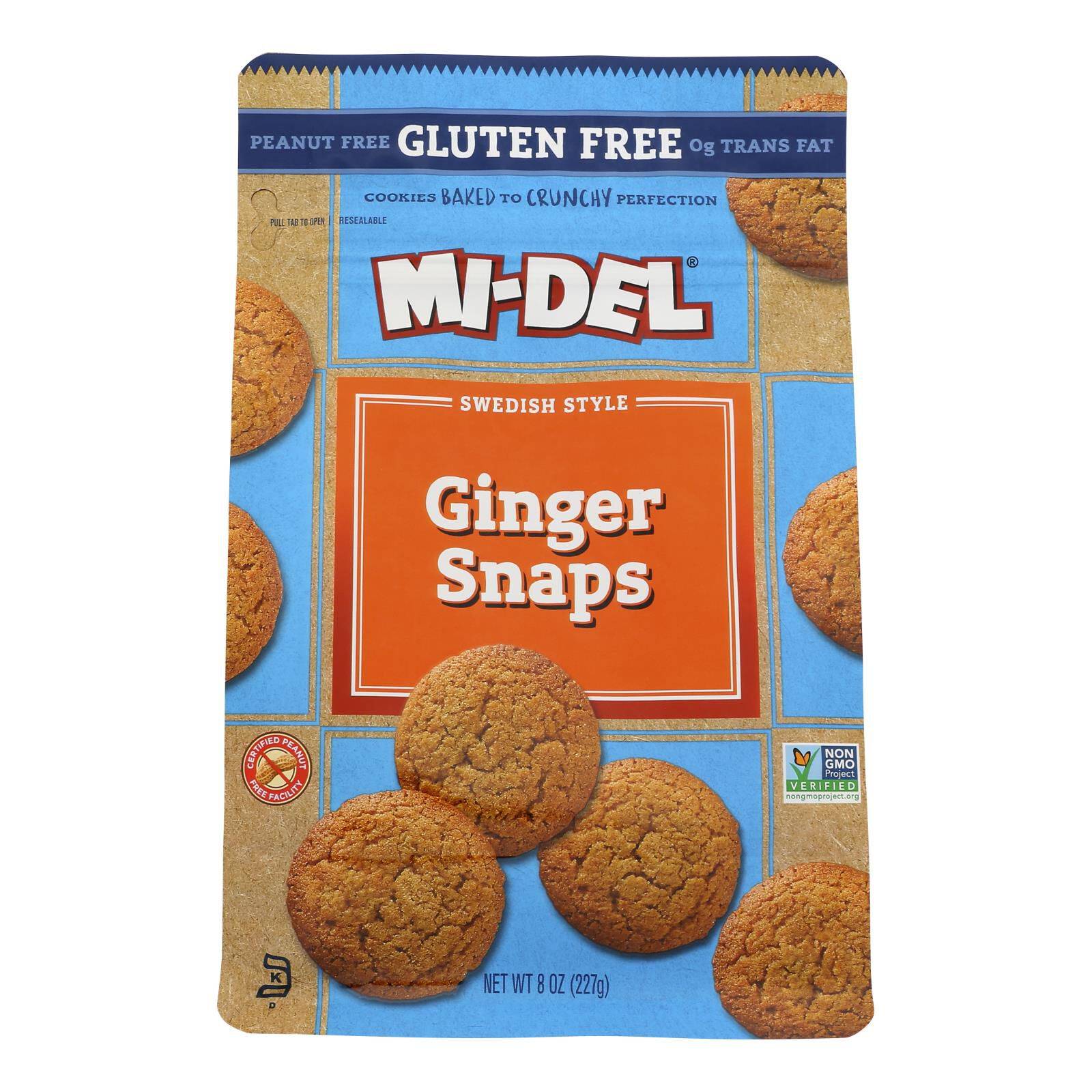 Nautral Flavered Ginger Snaps Cookies - Case Of 8, 8 Oz