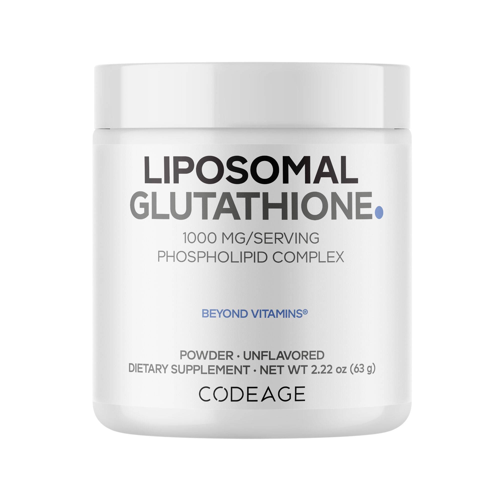 Liposomal Glutathione Powder - Vegan, L-Glutathione - Unflavored
