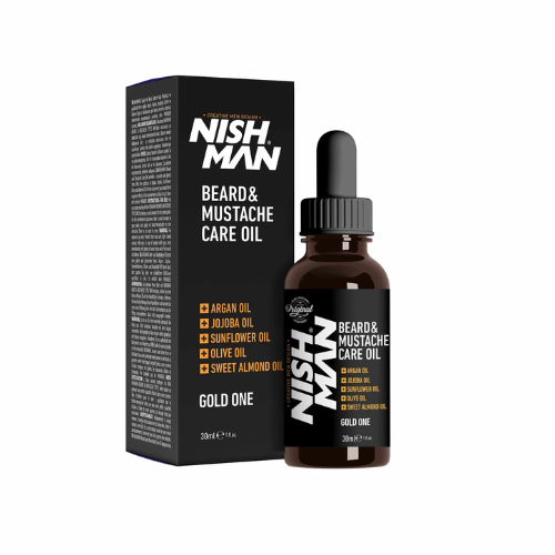 Beard & Moustache Care Oil with Droplet 1.2oz