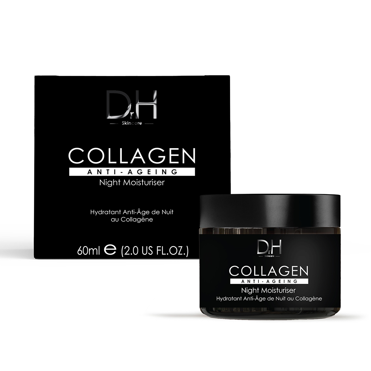 Collagen Anti-Ageing Night Moisturiser 60ml for Hydrating, Nourishing