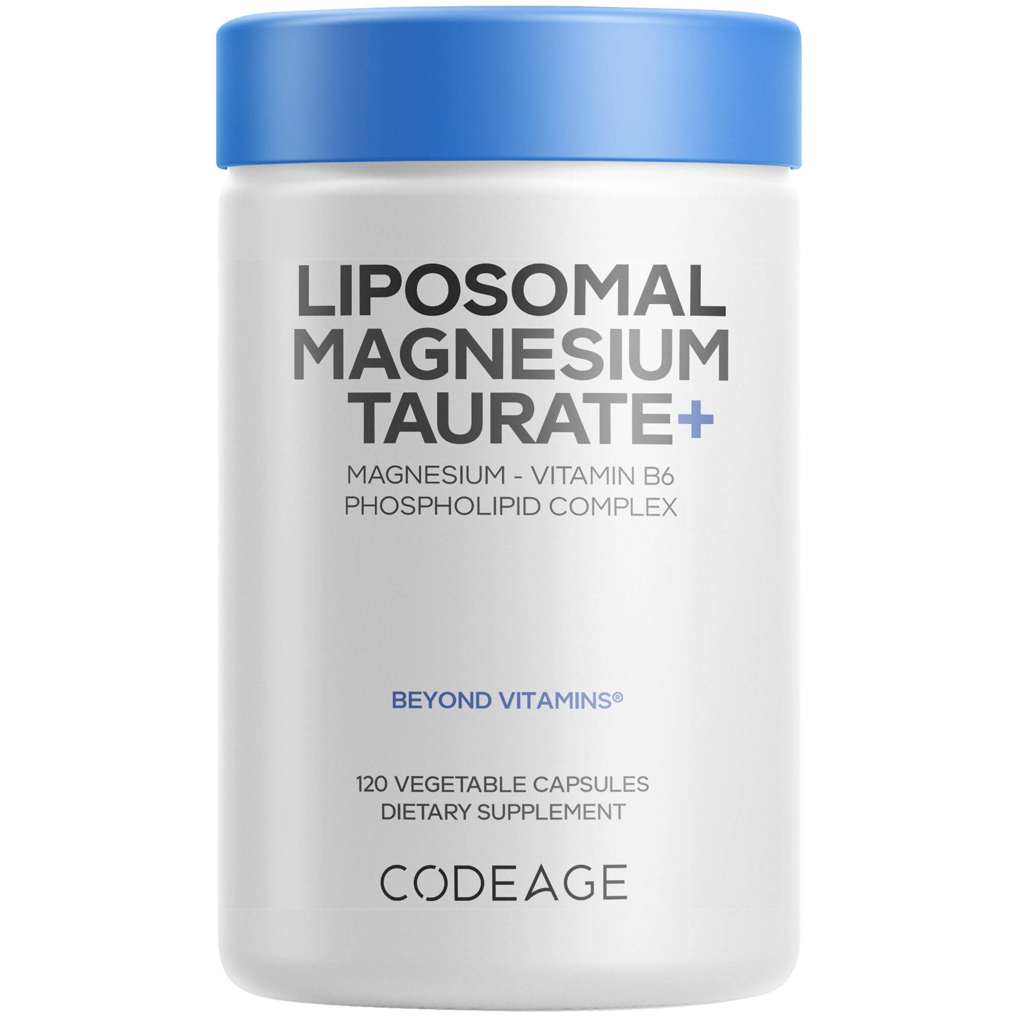Liposomal Magnesium Taurate+ Supplement, Magnesium Taurate, Vitamin B6