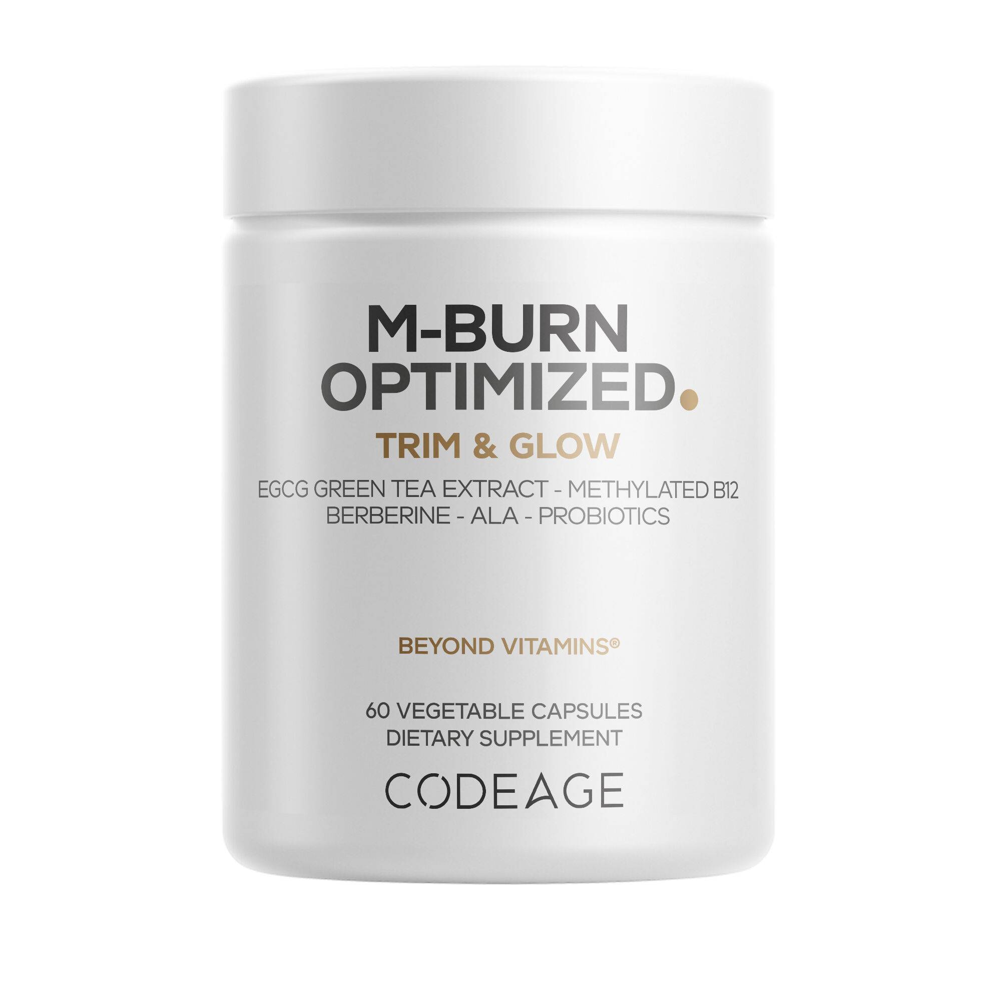 M-Burn Optimized Supplement - Vitamin B12 - Probiotics