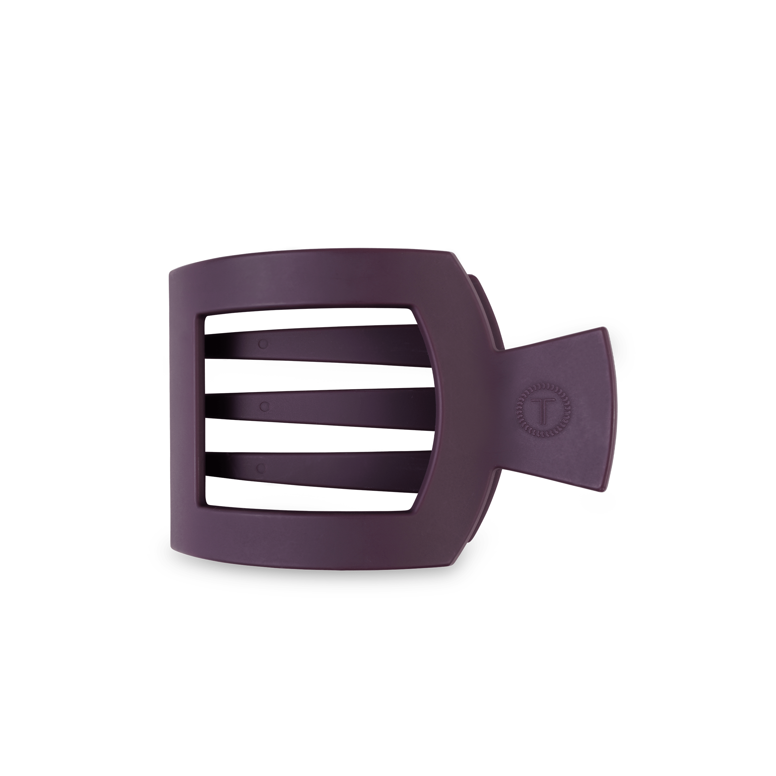Burgundy Bliss Flat Square Hair Clip