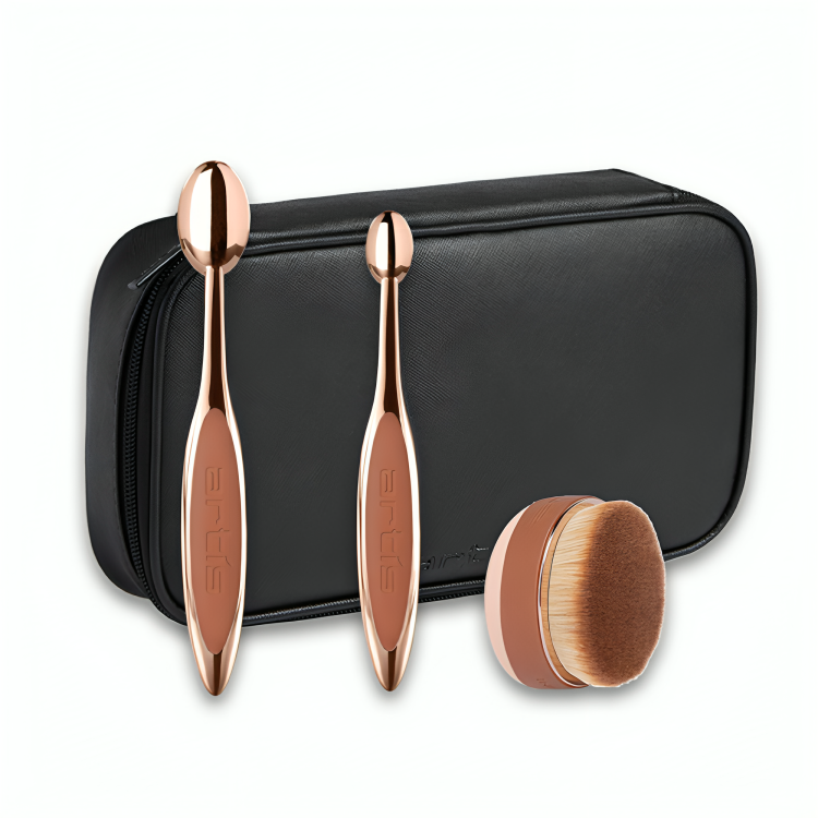Elite 3 Brush Set in Rose Gold