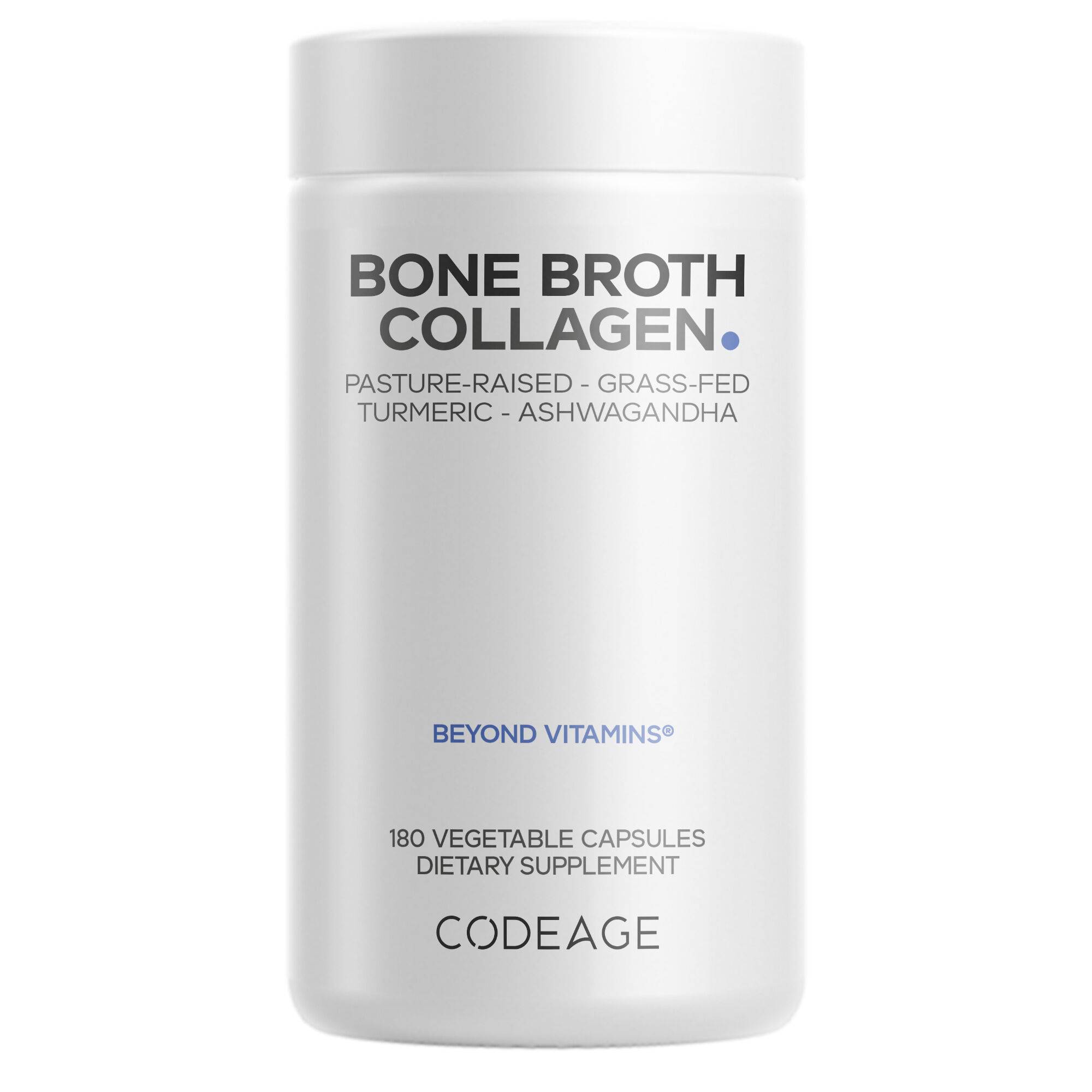 Organic Bone Broth Collagen Pepticides Capsule - Type I, II & III