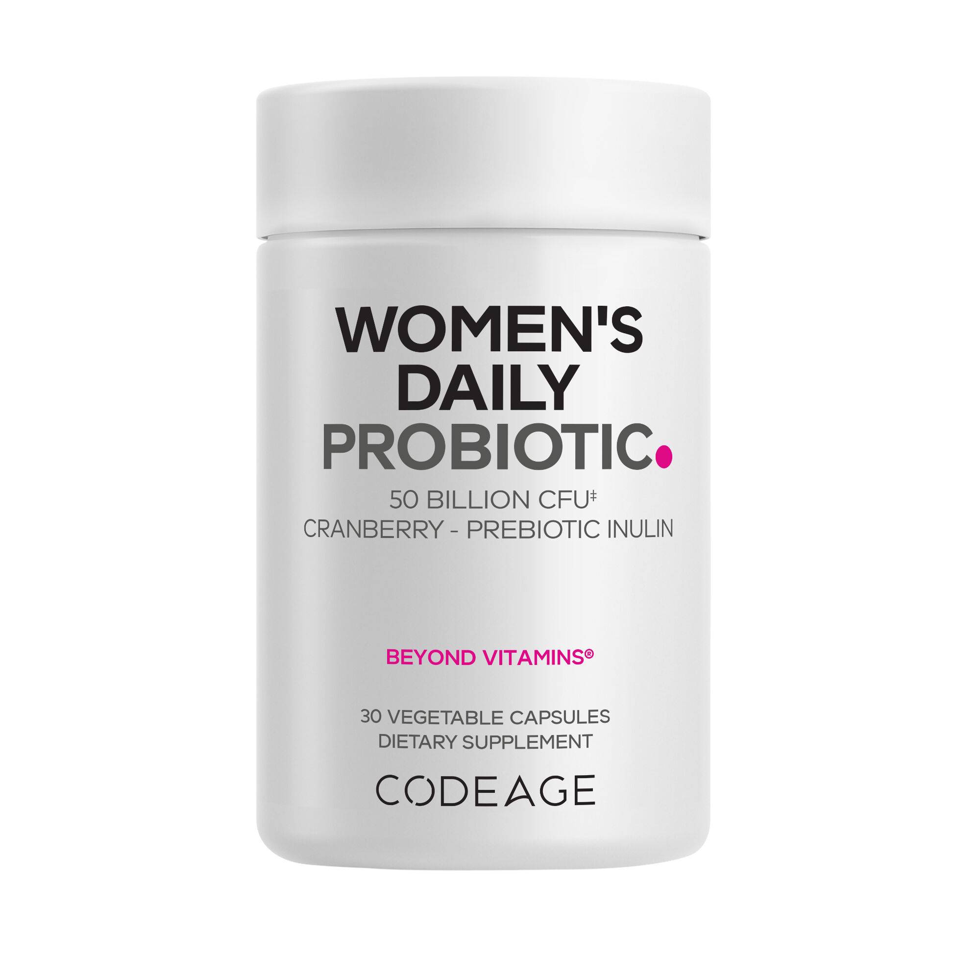 Women&rsquo;s Daily Probiotic Supplement &ndash; Cranberry Fruit Powder - Non-GMO
