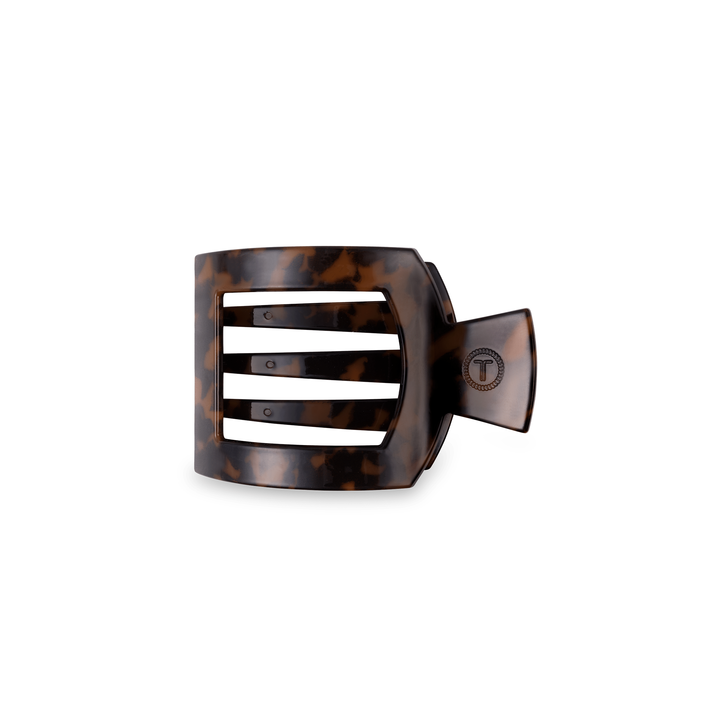 Tortoise Flat Square Hair Clip