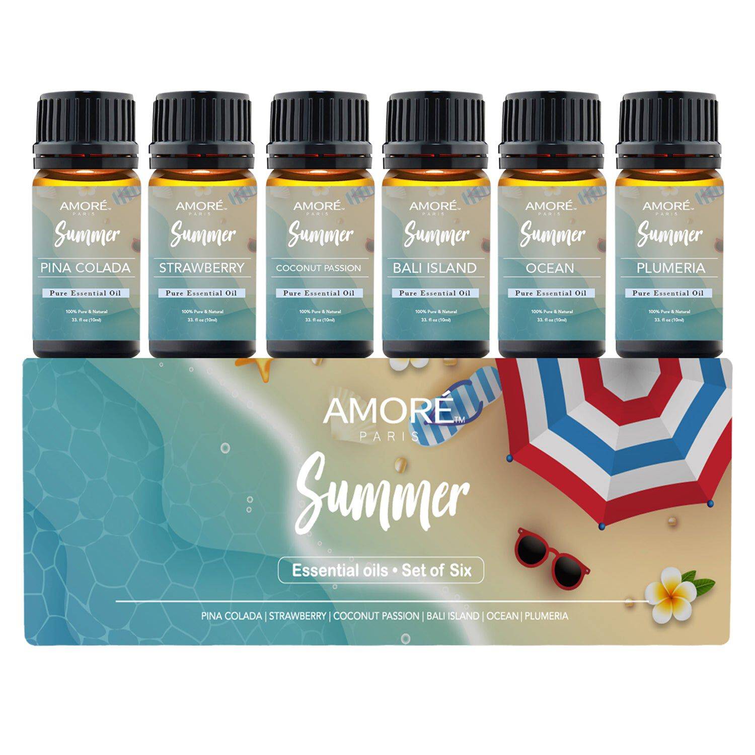 Tropical Collection Therapeutic Aromatherapy Essential Oils, 6pk